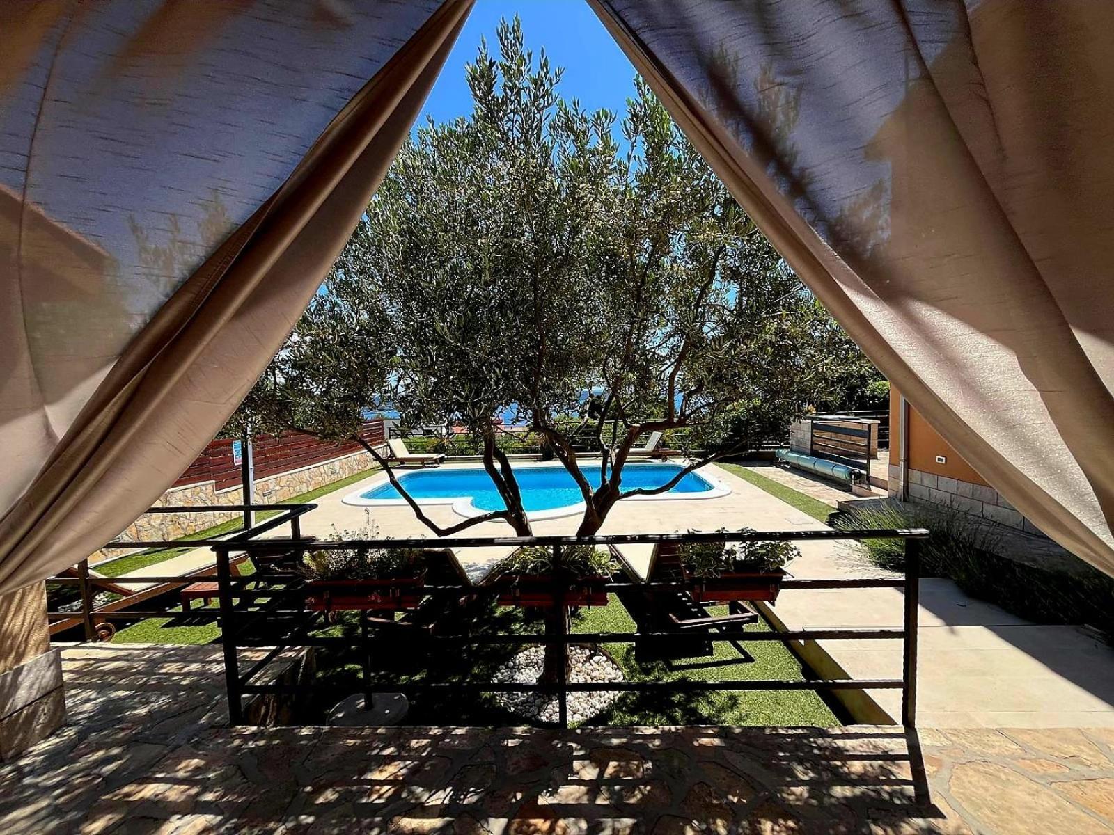 Holiday Home Magic View With Private Heated Pool Kastela Bagian luar foto